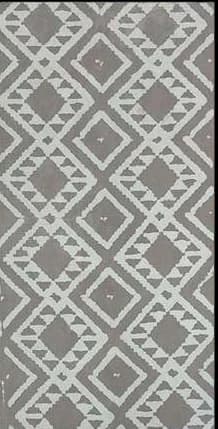 Grey nested diamond print.