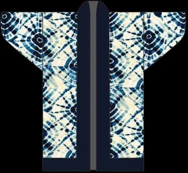 Digital kimono study: a pale bound-resist grid with dark crossings.